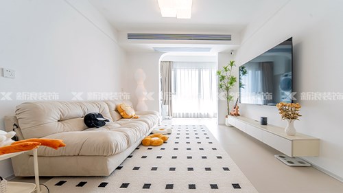 淺試一下奶油風(fēng)，85m²小戶型這樣真的很溫柔|長沙全屋整裝